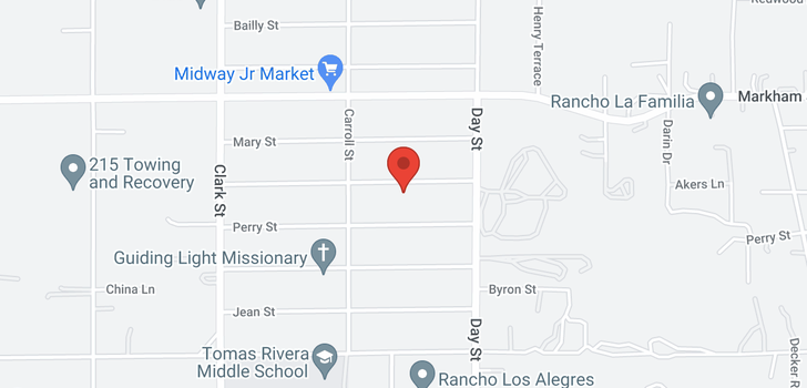 map of Lane Street Perris, CA 92570